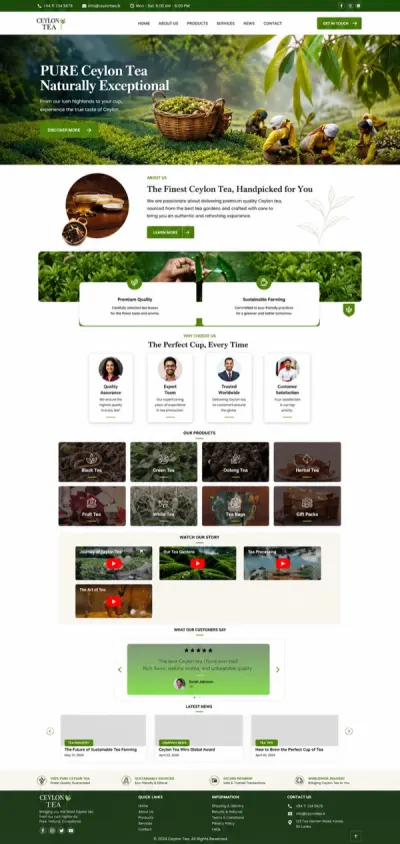 cinnamon.gov.lk — built for Dept. of Cinnamon Development