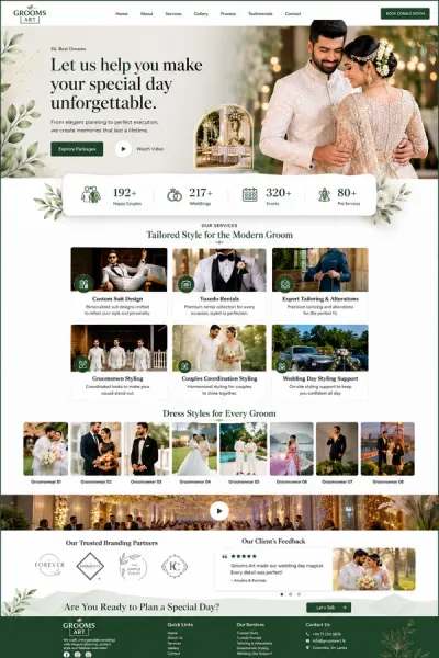Grooms Art — built for Commercial Client